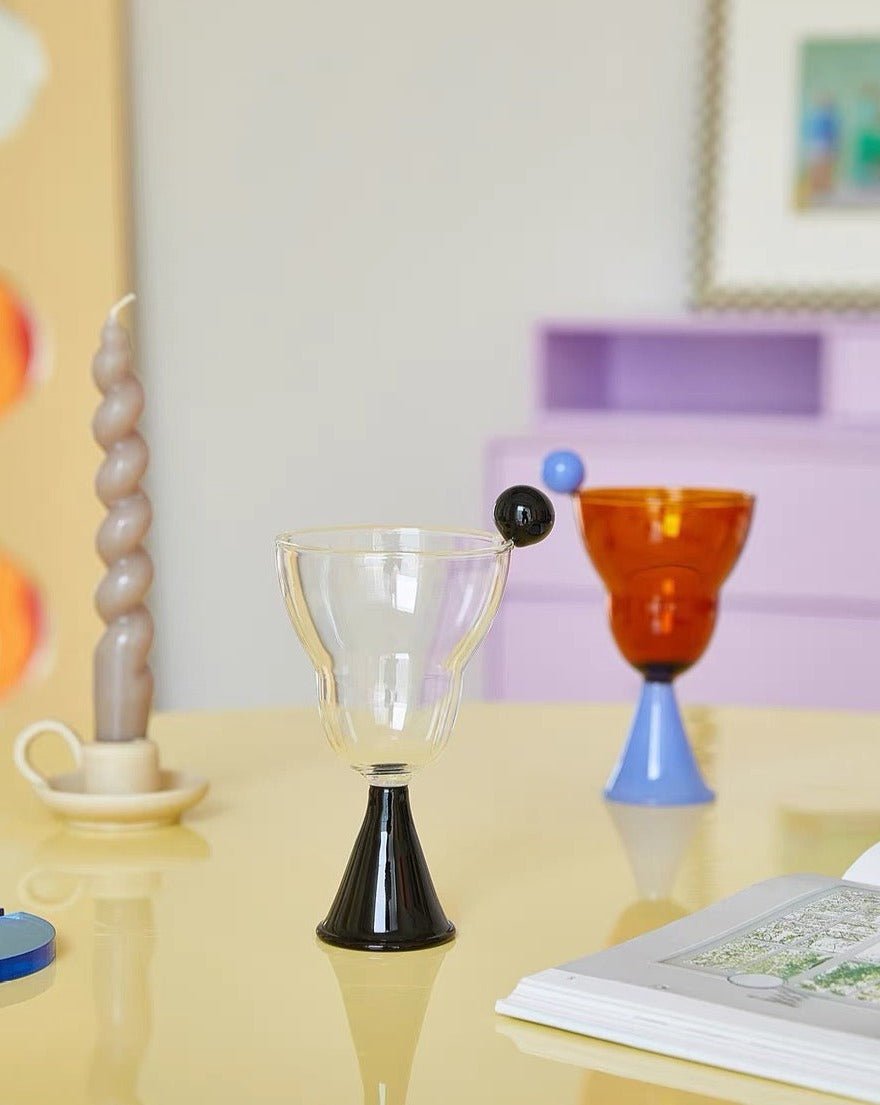 Hand Blown Bonbon Martini Glass