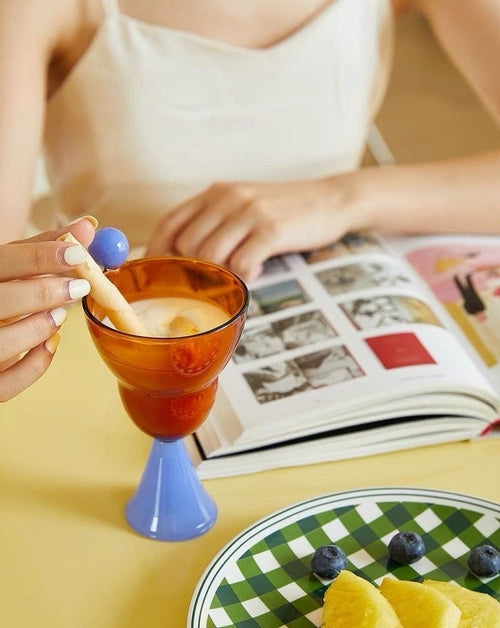 Hand Blown Bonbon Martini Glass