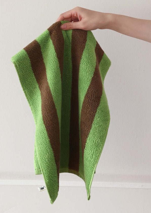 Retro Stripe Bath Towel 100% Organic